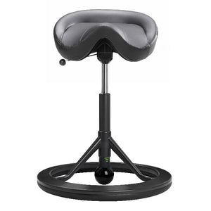 Backapp Smart Ergonomic Balance Office Chair for Standing Desks-Ergonomic Chairs-Backapp-Black Grey-Black-Faux Leather-Ergo Standing Desks