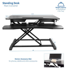 Load image into Gallery viewer, Vivo 32&quot; Wide Adjustable Sit Stand Desk Converter-Standing Desk Converters-Vivo-Ergo Standing Desks