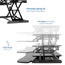 Load image into Gallery viewer, Vivo 32" Wide Adjustable Sit Stand Desk Converter-Standing Desk Converters-Vivo-Ergo Standing Desks