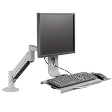 Load image into Gallery viewer, Innovative 7509 Data Entry Single Monitor Arm Mount with Keyboard Tray-Monitor Arms-Innovative-Silver-Ergo Standing Desks