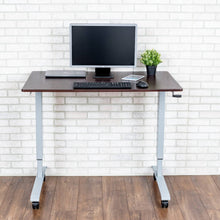 Load image into Gallery viewer, Luxor High Speed Crank Adjustable Height Mobile Sit Stand Desk-Crank Adjustable Desks-Luxor-Ergo Standing Desks