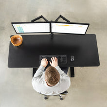 Load image into Gallery viewer, Vivo 60" Wide Standard Electric Adjustable Standing Desk- Black Frame-Electric Standing Desks-Vivo-Ergo Standing Desks