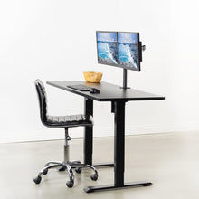 Load image into Gallery viewer, Vivo 60" Wide Standard Electric Adjustable Standing Desk- Black Frame-Electric Standing Desks-Vivo-Ergo Standing Desks