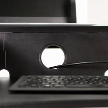 Load image into Gallery viewer, Vivo 36" Wide Adjustable Height Standing Desk Converter- Black-Standing Desk Converters-Vivo-Ergo Standing Desks