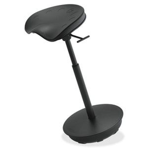 Safco Focal Upright Pivot Standing Desk Stool-Ergonomic Chairs-Safco-Black-Ergo Standing Desks