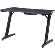 Load image into Gallery viewer, Lorell 47&quot; Wide Ergonomic Gaming Computer Desk with LED Lights-Gaming Desks-Lorell-Black-Ergo Standing Desks