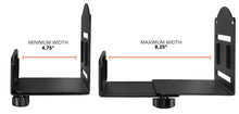 Load image into Gallery viewer, Mount-It Wall Mounted CPU Holder with Securing Straps-CPU Holders-Mount-It-Ergo Standing Desks