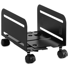 Load image into Gallery viewer, Mount-It Mobile CPU Stand With Four Caster Wheels-CPU Holders-Mount-It-Black-Ergo Standing Desks