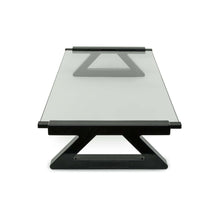 Load image into Gallery viewer, Mount-It Tempered Glasss Monitor Stand/Riser with USB Ports-Monitor Stand-Mount-It-Clear-Ergo Standing Desks