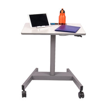 Load image into Gallery viewer, Luxor Pneumatic Adjustable Mobile Student Sit Stand Desk-Student Desks-Luxor-Gray-Ergo Standing Desks