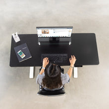 Load image into Gallery viewer, Vivo 60&quot; Wide Electric Adjustable Standing Desk with Memory Presets- White Frame-Electric Standing Desks-Vivo-Ergo Standing Desks