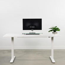 Load image into Gallery viewer, Vivo 63" Wide Crank Adjustable Height Standing Desk-Crank Adjustable Desks-Vivo-White-Ergo Standing Desks