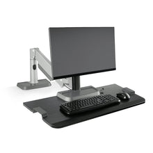 Load image into Gallery viewer, Innovative Winston Lift Edge Mount One Monitor Adjustable Standing Desk Converter-Standing Desk Converters-Innovative-Ergo Standing Desks