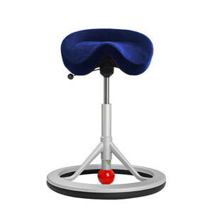 Backapp Smart Ergonomic Balance Office Chair for Standing Desks-Ergonomic Chairs-Backapp-Silver Grey-Red-Alcantara Commodore Blue-Ergo Standing Desks
