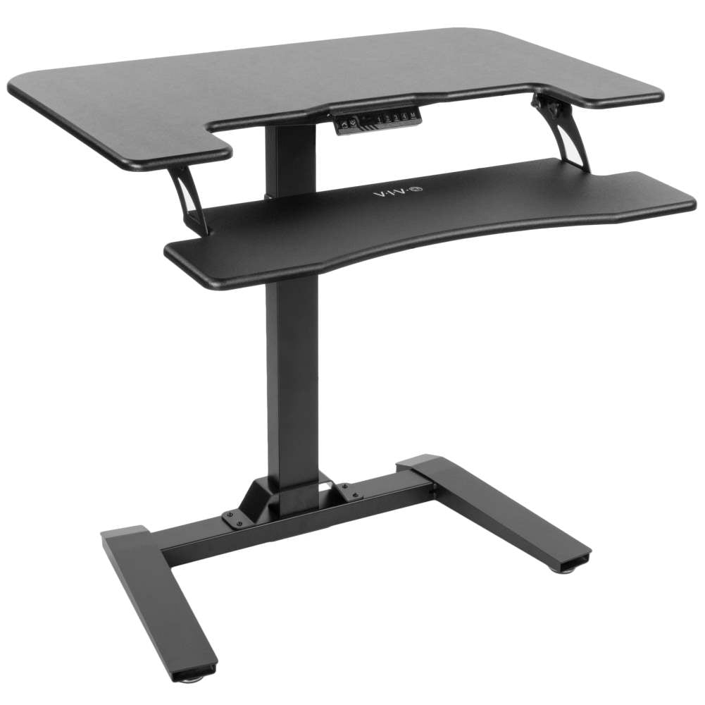 Vivo 36 Wide Compact Electric Adjustable Height Sit Stand Desk