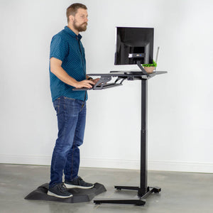 Vivo 36" Wide Compact Electric Adjustable Height Sit Stand Desk- Black-Compact Standing Desks-Vivo-Black-Ergo Standing Desks