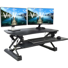 Load image into Gallery viewer, Vivo 36" Wide Adjustable Height Deluxe Standing Desk Converter-Standing Desk Converters-Vivo-Ergo Standing Desks