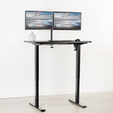 Load image into Gallery viewer, Vivo 43&quot; Wide Standard Electric Adjustable Sit Stand Desk- Black Frame-Electric Standing Desks-Vivo-Ergo Standing Desks