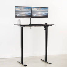 Load image into Gallery viewer, Vivo 43" Wide Standard Electric Adjustable Sit Stand Desk- Black Frame-Electric Standing Desks-Vivo-Ergo Standing Desks