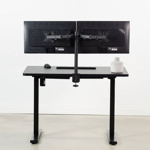 Vivo 43" Wide Standard Electric Adjustable Sit Stand Desk- Black Frame-Electric Standing Desks-Vivo-Ergo Standing Desks