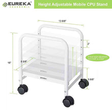 Load image into Gallery viewer, Eureka Ergonomic Adjustable Height Mobile CPU Stand-CPU Holders-Eureka Ergonomic-Ergo Standing Desks