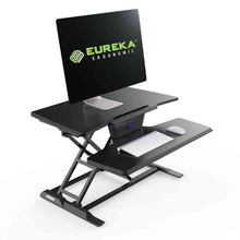 Load image into Gallery viewer, Eureka Ergonomic Electric 31&quot; Wide Adjustable Height Standing Desk Converter- Black-Standing Desk Converters-Eureka Ergonomic-Black-Ergo Standing Desks