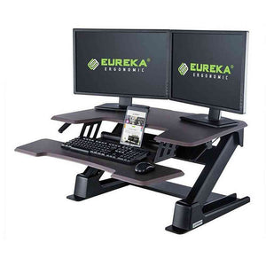 Eureka Ergonomic 36" Wide Gen 2 Adjustable Height Pro Standing Desk Converter-Standing Desk Converters-Eureka Ergonomic-Taupe-Ergo Standing Desks