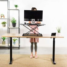 Load image into Gallery viewer, Vivo 32&quot; Wide Compact Adjustable Mobile Laptop Standing Desk Converter-Standing Desk Converters-Vivo-Ergo Standing Desks