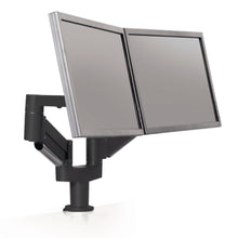 Load image into Gallery viewer, Innovative 7000-8408 Articulating Dual Monitor Arm Mount-Monitor Arms-Innovative-Vista Black-Ergo Standing Desks