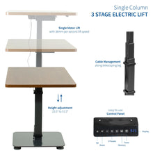 Load image into Gallery viewer, Vivo 43" Wide One Column Electric Adjustable Height Standing Desk-Electric Standing Desks-Vivo-Ergo Standing Desks