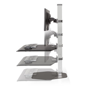 Innovative Winston Workstation Triple Monitor Adjustable Standing Desk Converter-Standing Desk Converters-Innovative-Ergo Standing Desks
