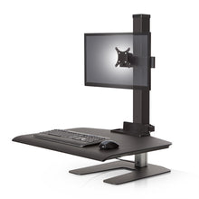 Load image into Gallery viewer, Innovative Winston Workstation Single Monitor Adjustable Standing Desk Converter-Standing Desk Converters-Innovative-Vista Black-Standard 23" x 30"-Ergo Standing Desks