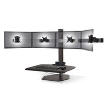 Load image into Gallery viewer, Innovative Winston Workstation Quad Monitor Adjustable Standing Desk Converter-Standing Desk Converters-Innovative-Vista Black-Standard 23" x 30"-Ergo Standing Desks