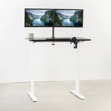 Load image into Gallery viewer, Vivo 43" Wide Standard Electric Adjustable Sit Stand Desk- White Frame-Electric Standing Desks-Vivo-Ergo Standing Desks