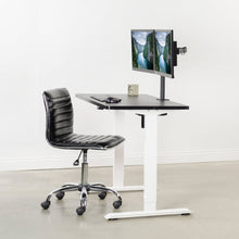 Load image into Gallery viewer, Vivo 43" Wide Standard Electric Adjustable Sit Stand Desk- White Frame-Electric Standing Desks-Vivo-Ergo Standing Desks