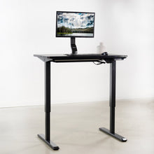 Load image into Gallery viewer, Vivo 43" Wide Electric Adjustable Sit Stand Desk with Memory Presets- Black Frame-Electric Standing Desks-Vivo-Ergo Standing Desks