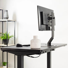 Load image into Gallery viewer, Vivo 43" Wide Electric Adjustable Sit Stand Desk with Memory Presets- Black Frame-Electric Standing Desks-Vivo-Ergo Standing Desks