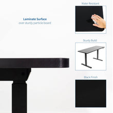 Load image into Gallery viewer, Vivo 43" Wide Electric Adjustable Sit Stand Desk with Memory Presets- Black Frame-Electric Standing Desks-Vivo-Ergo Standing Desks