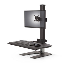 Load image into Gallery viewer, Innovative Winston Workstation Single Monitor Adjustable Standing Desk Converter-Standing Desk Converters-Innovative-Vista Black-Compact 17" x 30"-Ergo Standing Desks