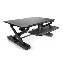Load image into Gallery viewer, Innovative Winston 36" Wide Adjustable Standing Desk Converter- Black-Standing Desk Converters-Innovative-Ergo Standing Desks