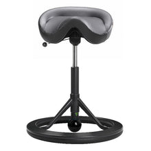 Load image into Gallery viewer, Backapp Smart Ergonomic Balance Office Chair for Standing Desks-Ergonomic Chairs-Backapp-Black Grey-Black-Faux Leather-Ergo Standing Desks