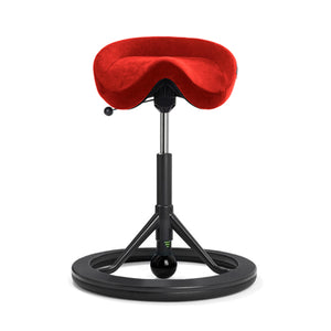 Backapp Smart Ergonomic Balance Office Chair for Standing Desks-Ergonomic Chairs-Backapp-Black Grey-Black-Alcantara Goya Red-Ergo Standing Desks