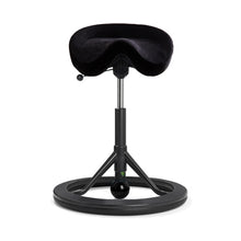 Load image into Gallery viewer, Backapp Smart Ergonomic Balance Office Chair for Standing Desks-Ergonomic Chairs-Backapp-Black Grey-Black-Alcantara Black-Ergo Standing Desks