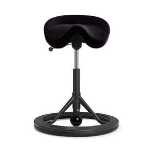 Backapp Smart Ergonomic Balance Office Chair for Standing Desks-Ergonomic Chairs-Backapp-Black Grey-Black-Alcantara Black-Ergo Standing Desks
