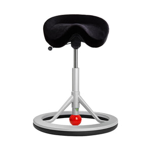 Backapp Smart Ergonomic Balance Office Chair for Standing Desks-Ergonomic Chairs-Backapp-Silver Grey-Red-Alcantara Black-Ergo Standing Desks