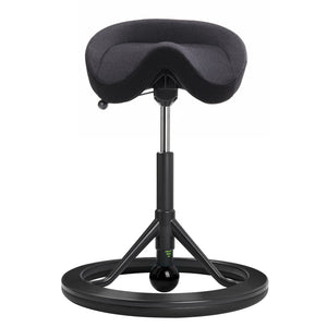Backapp Smart Ergonomic Balance Office Chair for Standing Desks-Ergonomic Chairs-Backapp-Black Grey-Black-Nordic Wool-Ergo Standing Desks