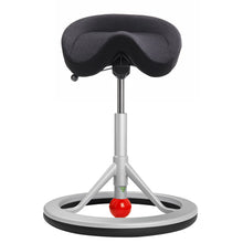 Load image into Gallery viewer, Backapp Smart Ergonomic Balance Office Chair for Standing Desks-Ergonomic Chairs-Backapp-Silver Grey-Red-Nordic Wool-Ergo Standing Desks