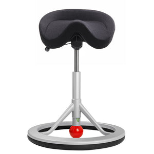 Backapp Smart Ergonomic Balance Office Chair for Standing Desks-Ergonomic Chairs-Backapp-Silver Grey-Red-Nordic Wool-Ergo Standing Desks