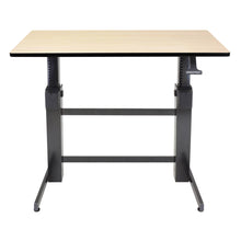 Load image into Gallery viewer, Ergotron WorkFit-D 48&quot; Wide Pneumatic Adjustable Height Standing Desk-Pneumatic Standing Desks-Ergotron-Ergo Standing Desks