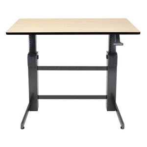 Ergotron WorkFit-D 48" Wide Pneumatic Adjustable Height Standing Desk-Pneumatic Standing Desks-Ergotron-Ergo Standing Desks